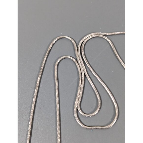 Silver Tone Orange Bird Charm Necklace Boho 20" - Picture 3 of 7